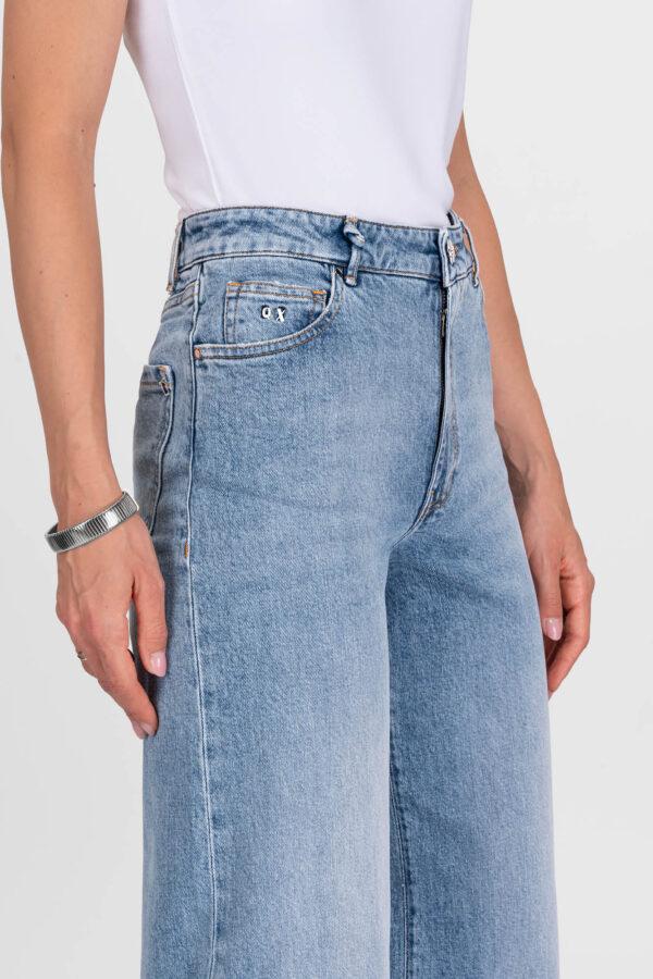 Sartoria Tramarossa JEANS VIOLA WIDE LEG IN DENIM BLU CHIARO 2025