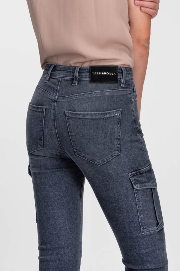 Sartoria Tramarossa JEANS ISABEL SKINNY IN DENIM NERO Nuovo