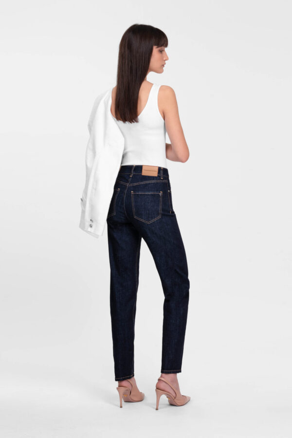 Sartoria Tramarossa JEANS MONICA MUM IN DENIM BLU SCURO Promozione
