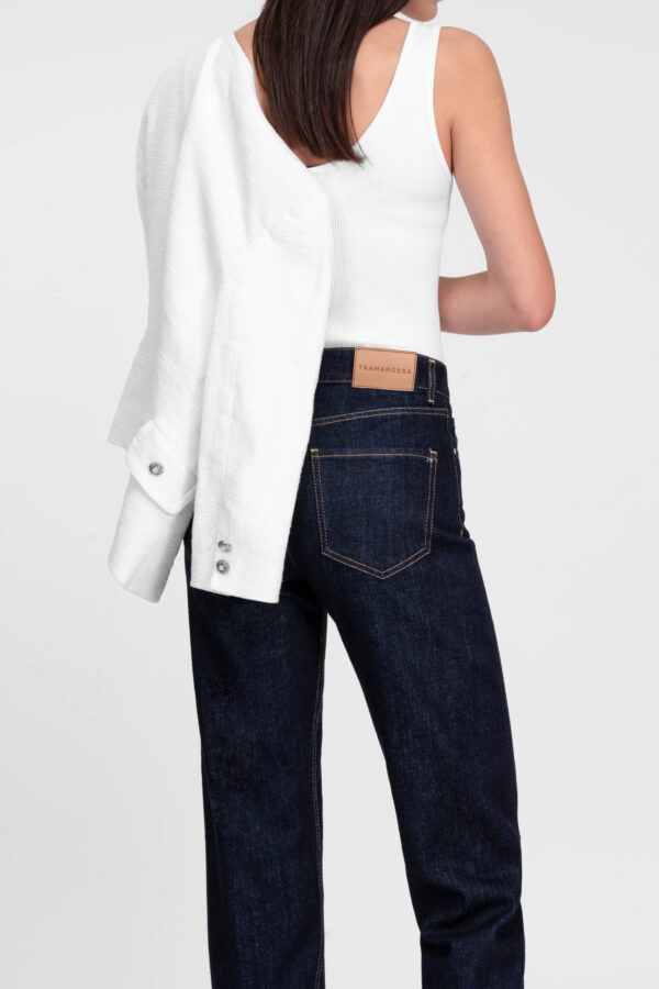 Sartoria Tramarossa JEANS MONICA MUM IN DENIM BLU SCURO Promozione