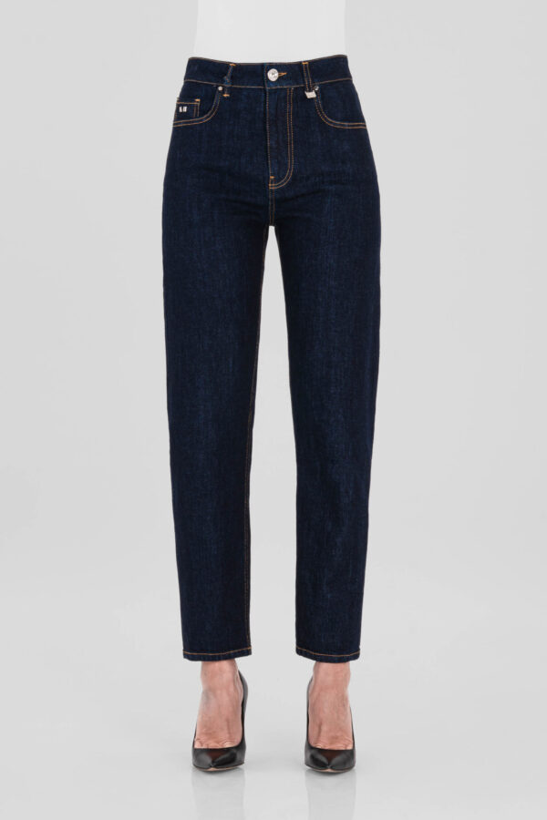 Sartoria Tramarossa JEANS MONICA MUM IN DENIM BLU SCURO Promozione