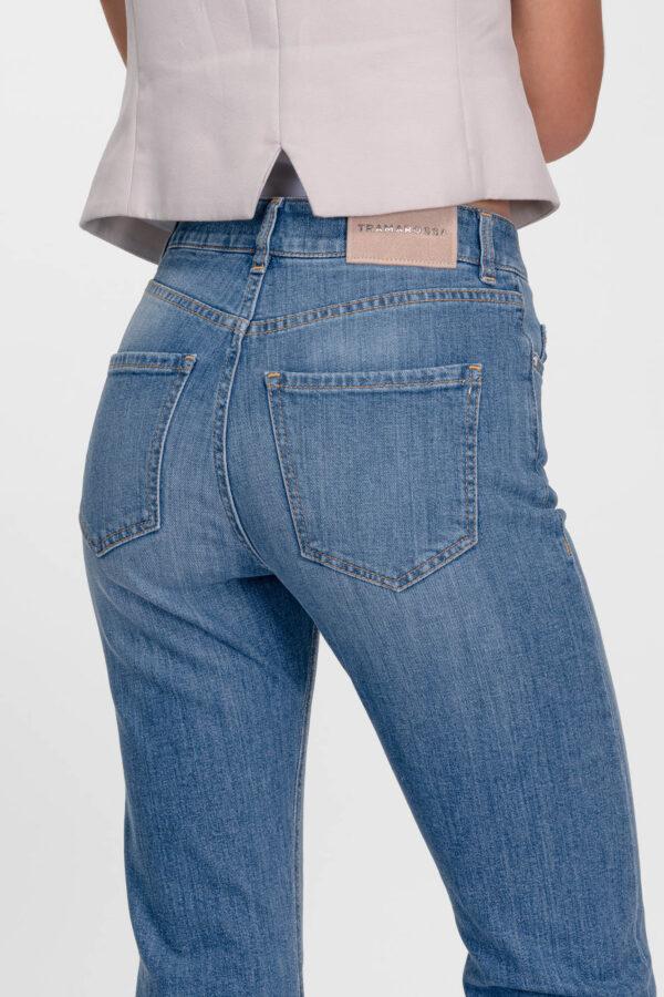 Sartoria Tramarossa JEANS MONICA FLARE CUT FLARE IN DENIM BLU MEDIO Pezzi Unici