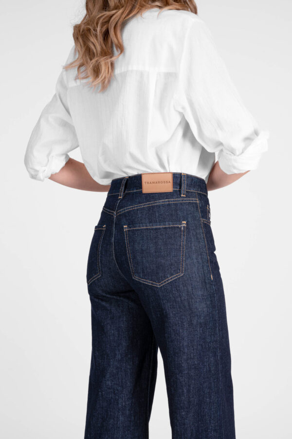 Sartoria Tramarossa JEANS MONICA WIDE WIDE LEG IN DENIM NERO Fino Al -60%