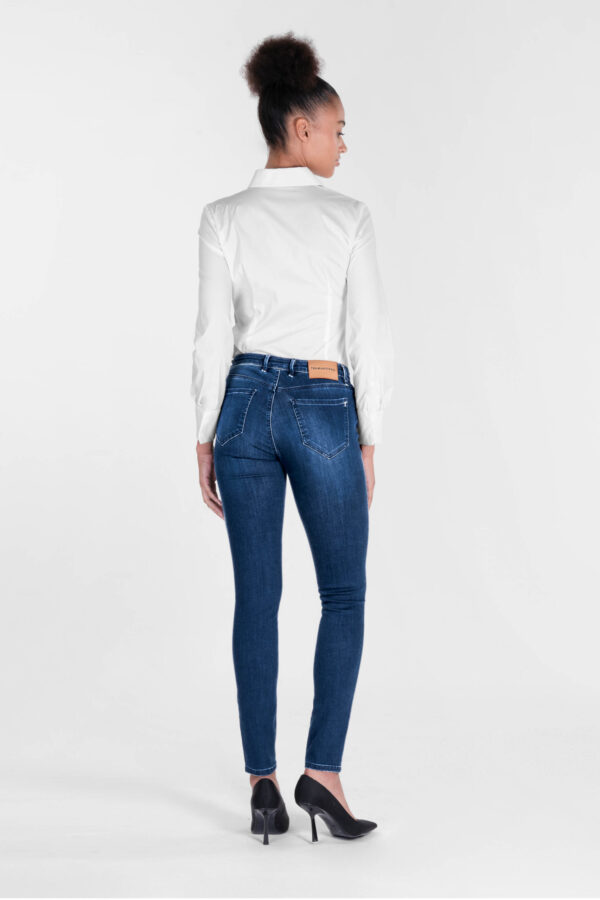 Sartoria Tramarossa JEANS BIANCA SLIM SKINNY IN DENIM STRETCH BLU MEDIO Affare Del Giorno