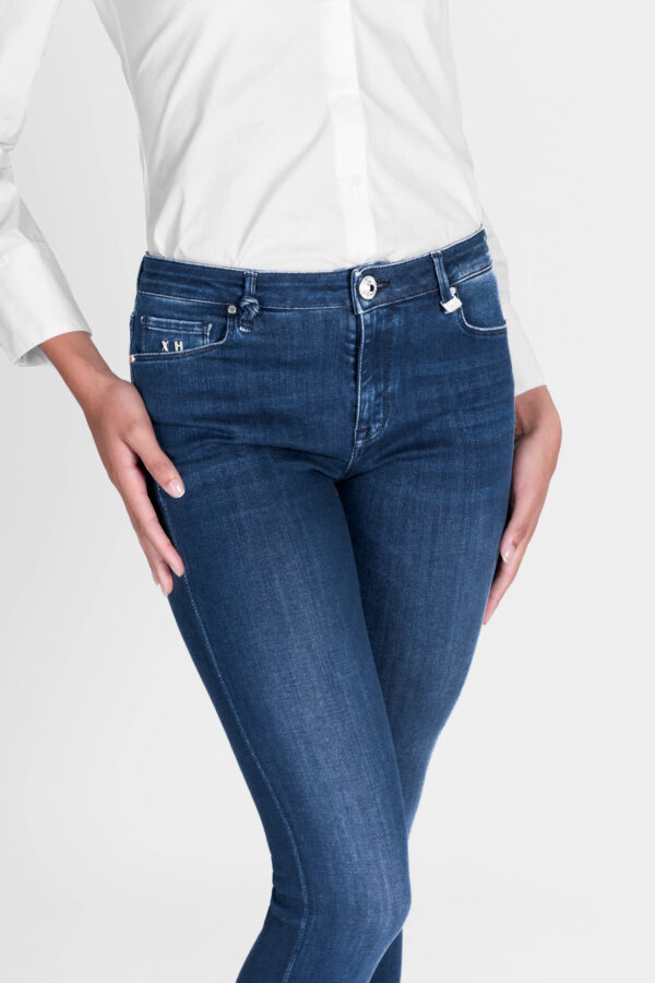 Sartoria Tramarossa JEANS BIANCA SLIM SKINNY IN DENIM STRETCH BLU MEDIO Affare Del Giorno