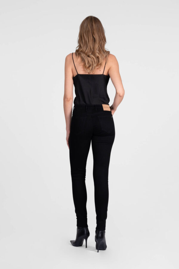 Sartoria Tramarossa PANTALONE BIANCA SLIM SKINNY IN DENIM STRETCH NERO Prezzo Ridotto