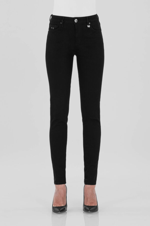 Sartoria Tramarossa PANTALONE BIANCA SLIM SKINNY IN DENIM STRETCH NERO Prezzo Ridotto