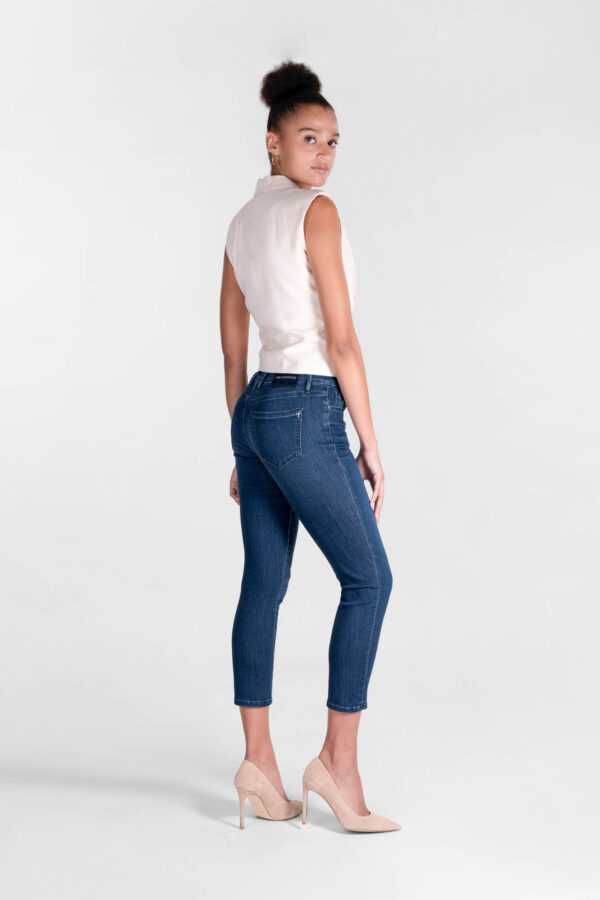 Sartoria Tramarossa JEANS BIANCA CAPRI SKINNY IN DENIM STRETCH BLU MEDIO Convenienza