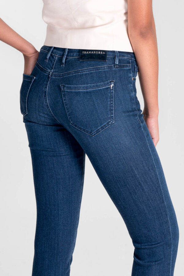 Sartoria Tramarossa JEANS BIANCA CAPRI SKINNY IN DENIM STRETCH BLU MEDIO Convenienza