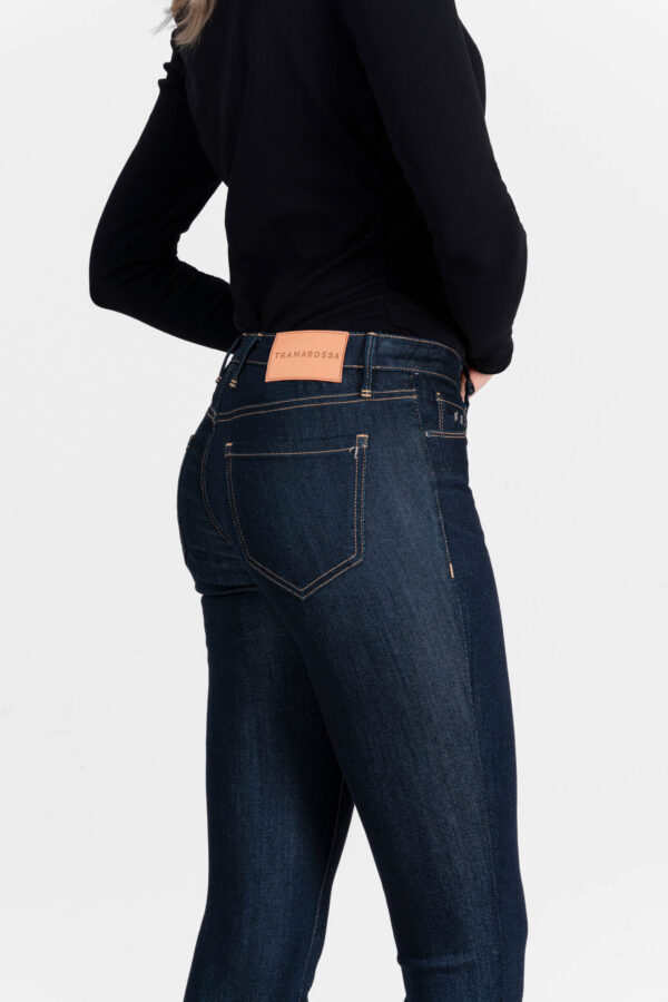 Sartoria Tramarossa JEANS BIANCA CAPRI SKINNY IN DENIM STRETCH BLU SCURO Offerta esclusiva