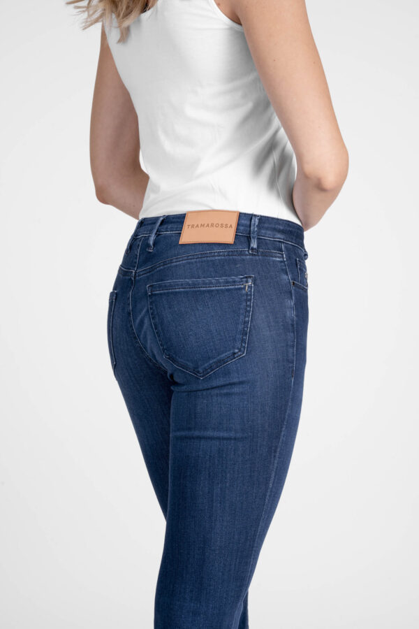 Sartoria Tramarossa JEANS BIANCA FLARE CUT FLARE IN DENIM STRETCH BLU MEDIO Black Friday