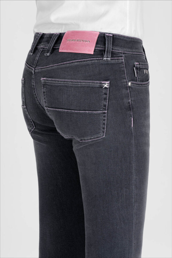 Sartoria Tramarossa JEANS LEONARDO ZIP SS SLIM IN DENIM STRETCH GRIGIO Outlet