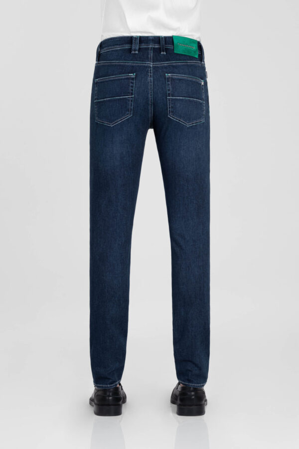 Sartoria Tramarossa JEANS MICHELANGELO ZIP SS SLIM IN DENIM STRETCH BLU SCURO Saldi