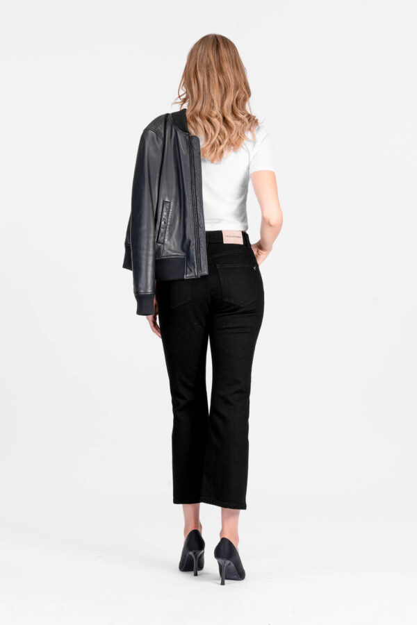 Sartoria Tramarossa JEANS MONICA FLARE CUT FLARE IN DENIM NERO Moda