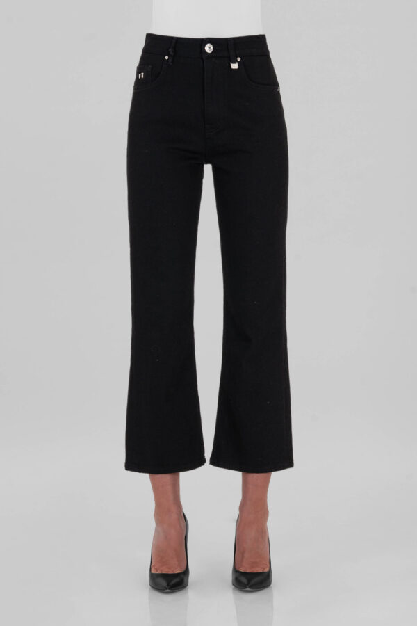 Sartoria Tramarossa JEANS MONICA FLARE CUT FLARE IN DENIM NERO Moda