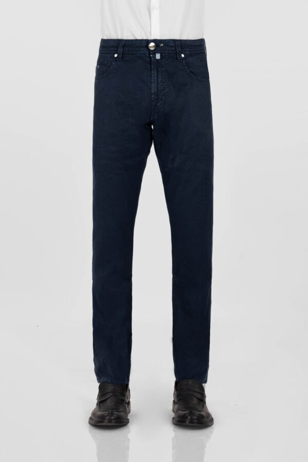 Sartoria Tramarossa JEANS MICHELANGELO REGULAR IN DENIM LINO BLU SCURO Italy