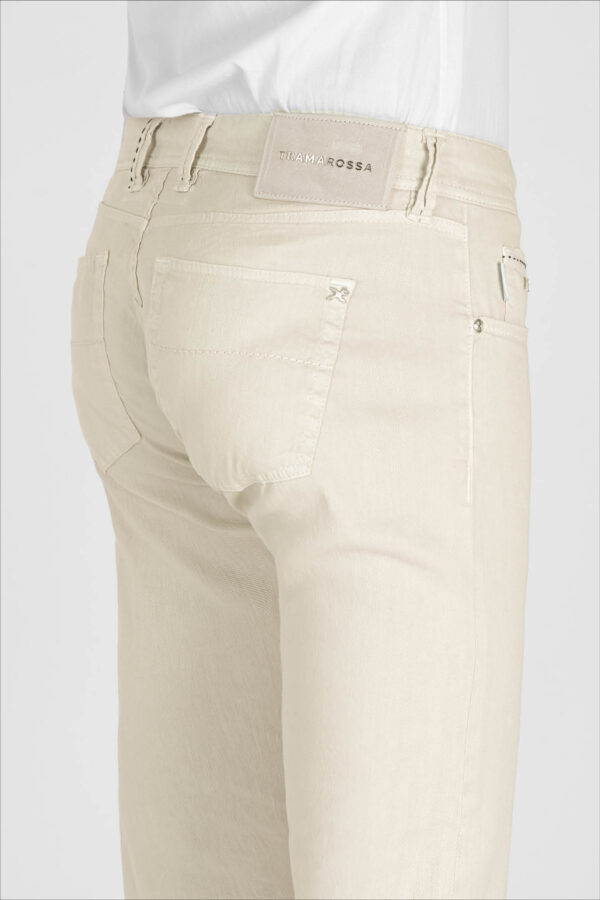 Sartoria Tramarossa JEANS MICHELANGELO REGULAR IN DENIM LINO BEIGE Offerte giornaliere