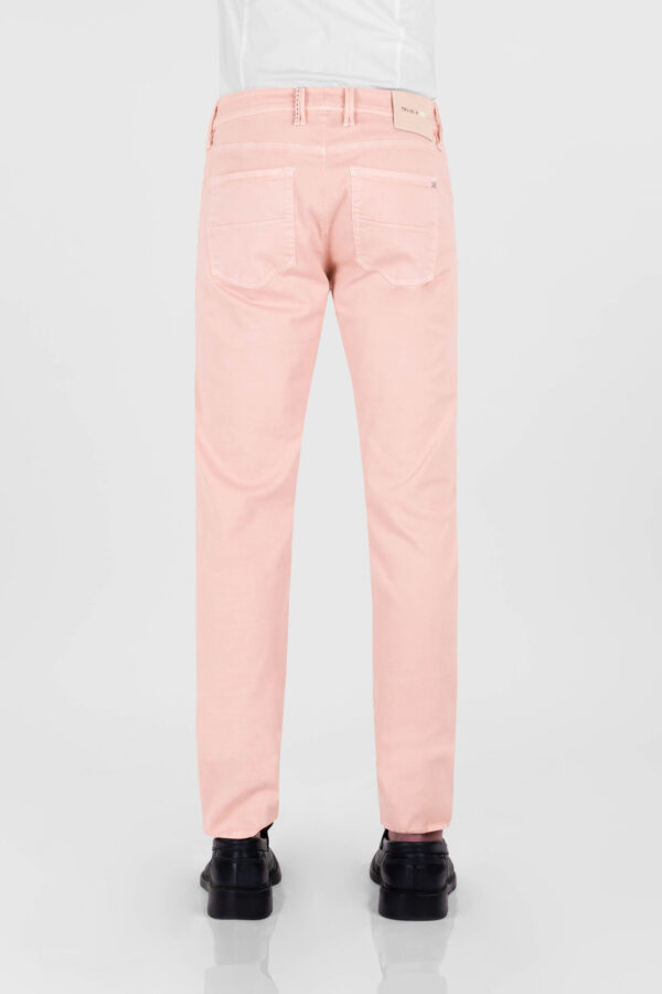 Sartoria Tramarossa PANTALONE MICHELANGELO ZIP SS REGULAR IN GABARDINA DI COTONE STRETCH ROSA Acquista Ora