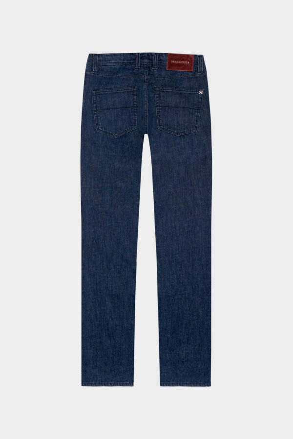Sartoria Tramarossa JEANS LEONARDO BUTTONS REGULAR IN DENIM BLU MEDIO Fino Al -60%