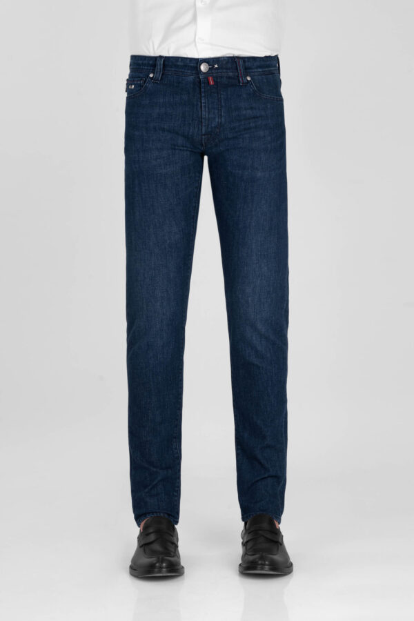 Sartoria Tramarossa JEANS LEONARDO BUTTONS REGULAR IN DENIM BLU MEDIO Fino Al -60%