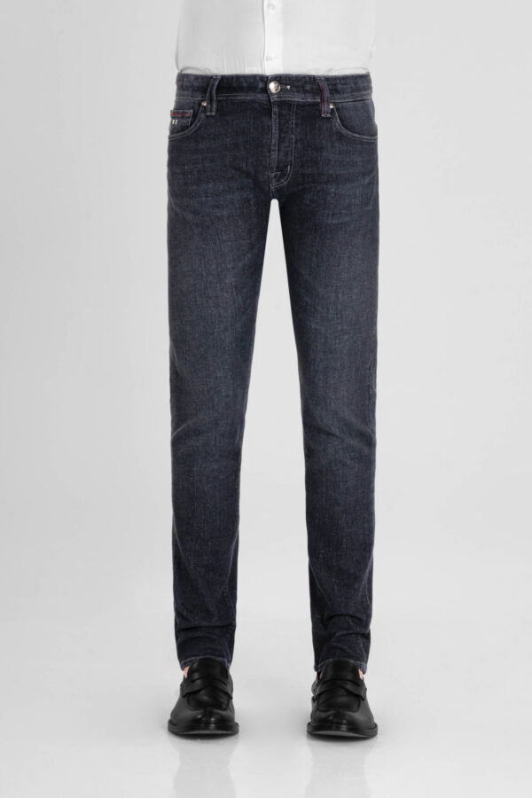 Sartoria Tramarossa JEANS LEONARDO BUTTONS REGULAR IN DENIM BLU GRIGIO Shopping Online