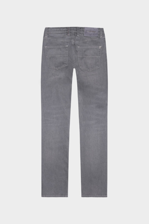 Sartoria Tramarossa JEANS LEONARDO BUTTONS REGULAR IN DENIM GRIGIO Affare Del Giorno