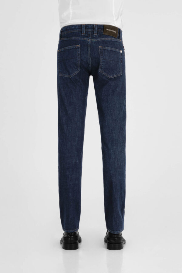 Sartoria Tramarossa JEANS LEONARDO BUTTONS REGULAR IN DENIM BLU SCURO Prezzo Ridotto