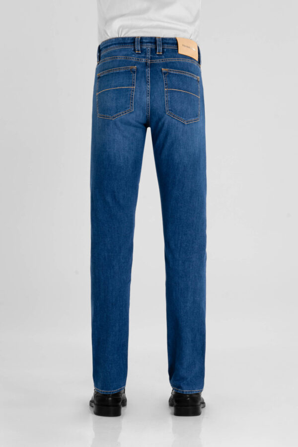 Sartoria Tramarossa JEANS MICHELANGELO ZIP REGULAR IN DENIM LEGGERO BLU MEDIO Novità