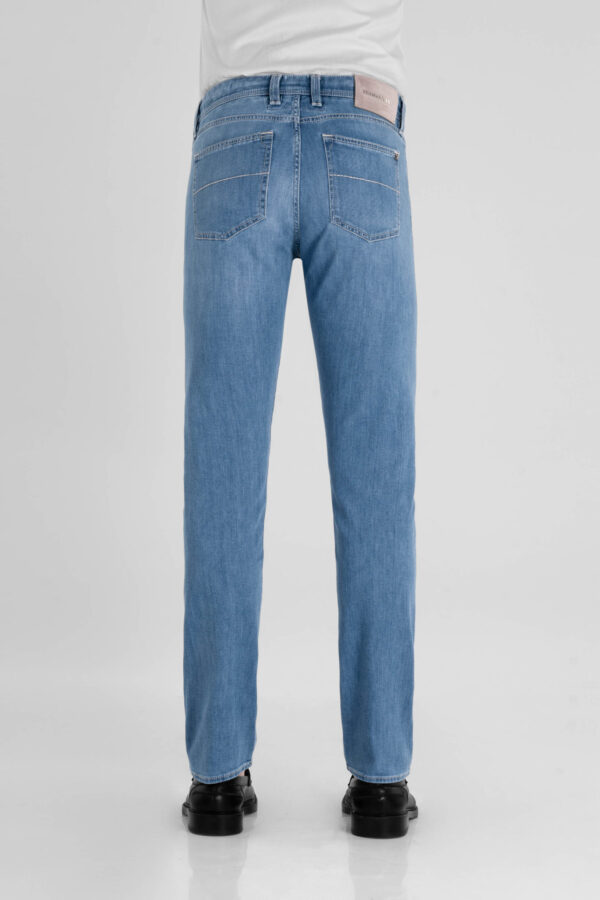 Sartoria Tramarossa JEANS MICHELANGELO ZIP REGULAR IN DENIM LEGGERO BLU CHIARO Presa