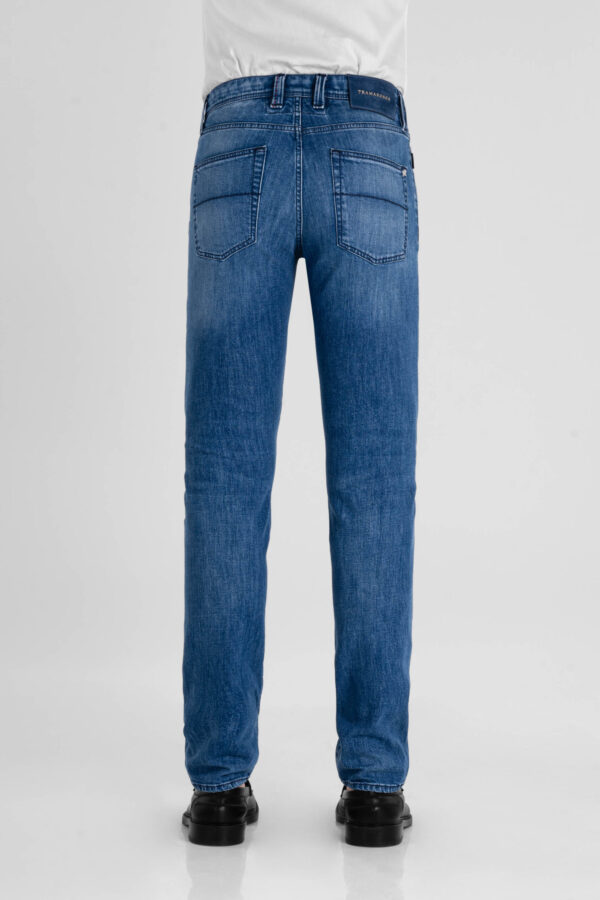 Sartoria Tramarossa JEANS MICHELANGELO ZIP REGULAR IN DENIM BLU MEDIO Sconto