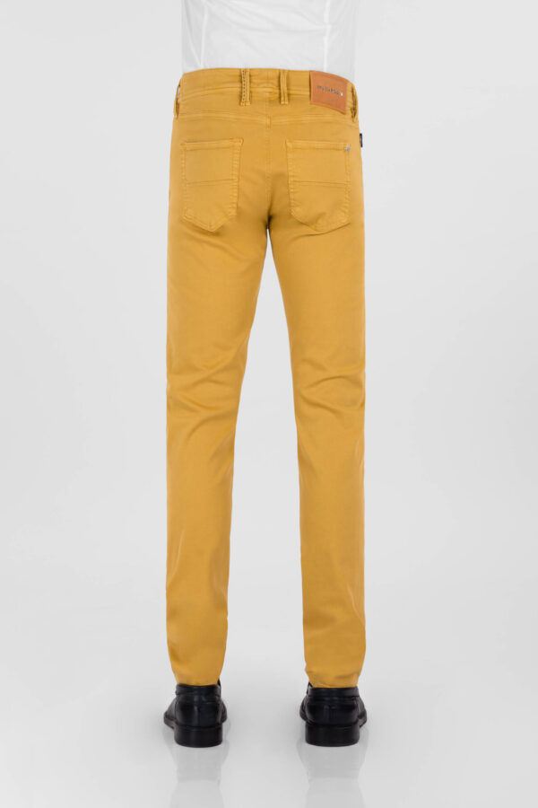 Sartoria Tramarossa PANTALONE LEONARDO ZIP SS SLIM IN GABARDINA DI COTONE STRETCH GIALLO Discount Store per i nuovi prodotti
