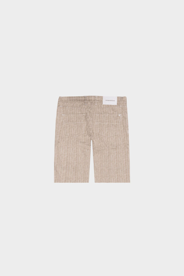 Sartoria Tramarossa PANTALONE ASCANIO CORTO IN DENIM STAMPATO BEIGE 50% di sconto per tempo limitato