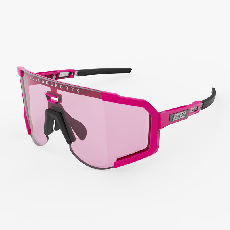 Scicon Occhiali Sportivi Aeroscope Rosa Fluo/Blu Spedizione Gratuita