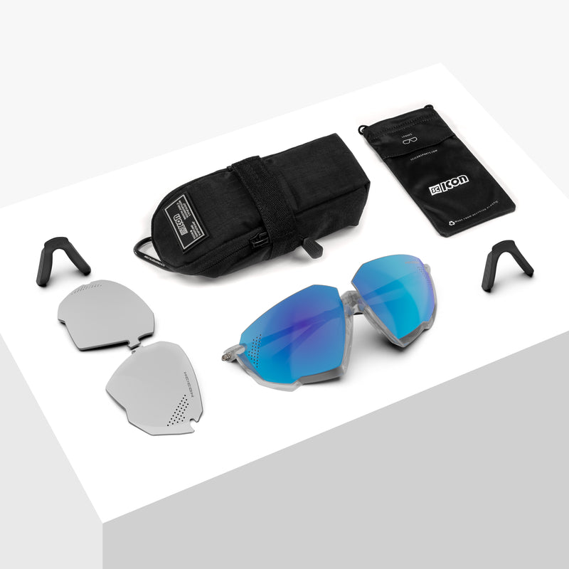 Scicon Aerojet Occhiali Ciclismo Cristallo/Blu Promozione Limitata