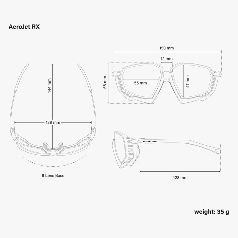 Scicon Aerojet Occhiale da vista per Ciclismo Bianco Affare Del Giorno
