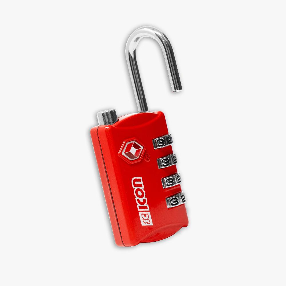 Scicon Lucchetto a combinazione Rosso In Vendita
