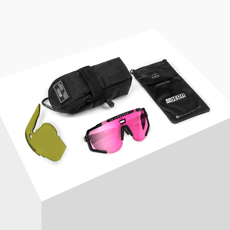 Scicon Occhiali Sportivi Aeroscope Antracite/Rosa Promozione Limitata
