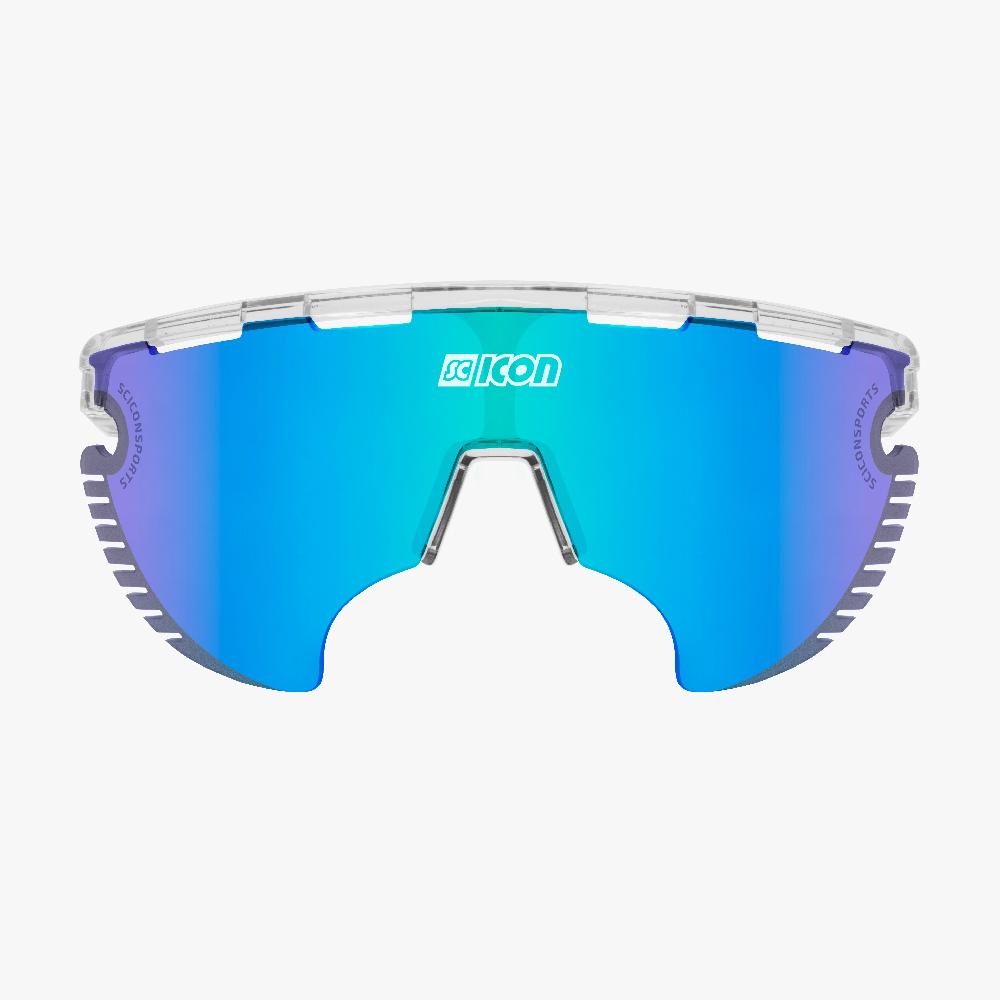 Scicon Occhiali Sportivi Aerowing Lamon Cristallo/Lente Blu Saldi