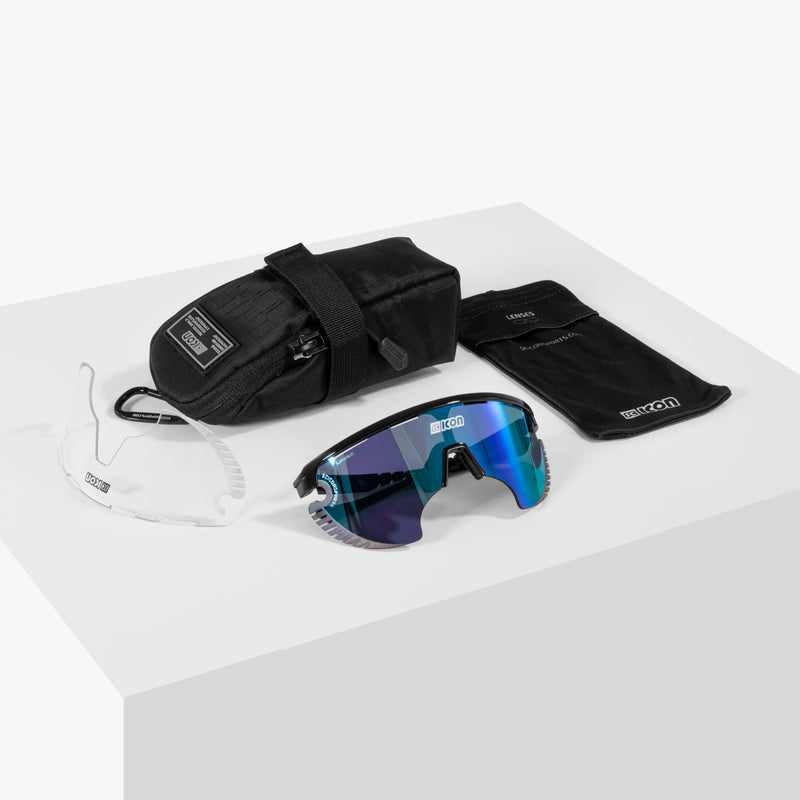 Scicon Occhiali Sportivi Aerowing Lamon Cristallo/Lente Blu Saldi