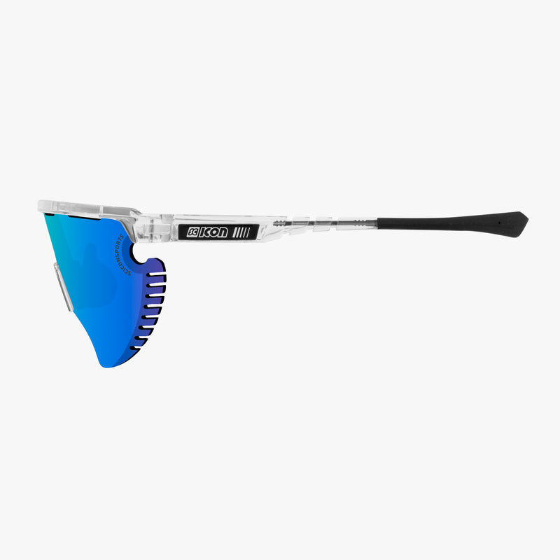 Scicon Occhiali Sportivi Aerowing Lamon Cristallo/Lente Blu Saldi