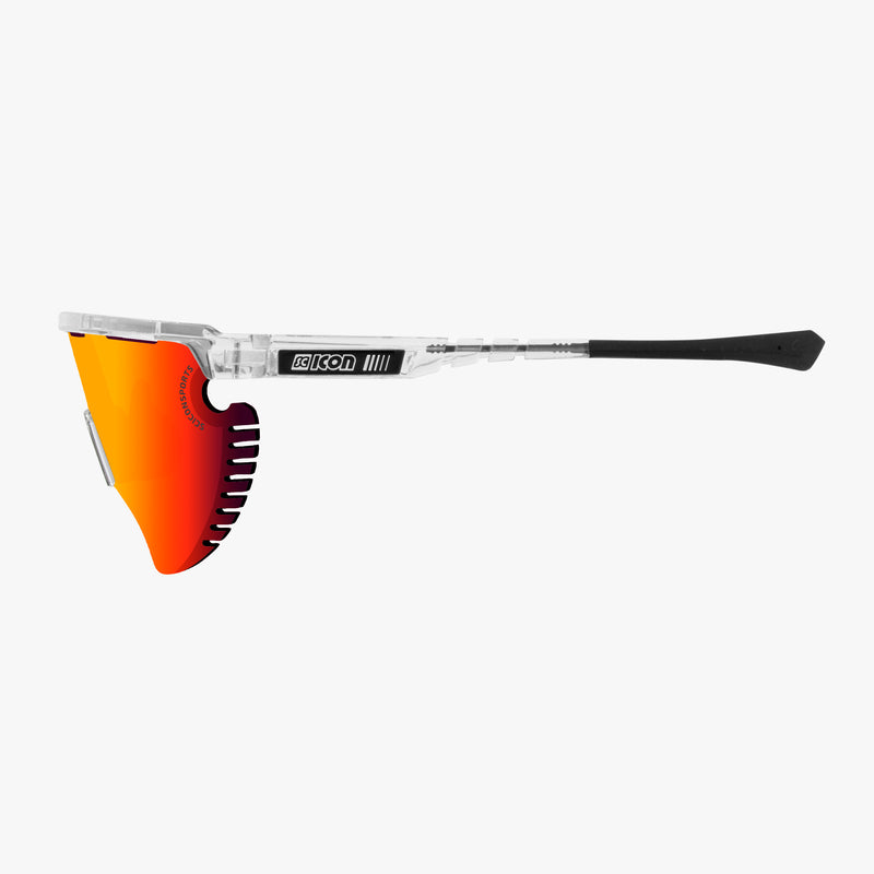 Scicon Occhiali Aerowing Lamon Cristallo/Lente Rossa Specchiata Italia