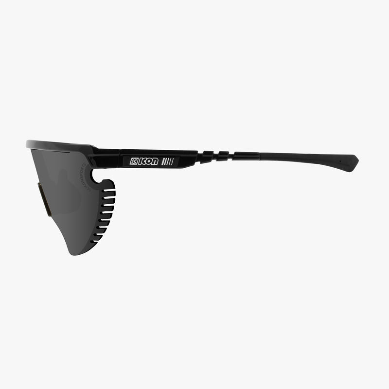 Scicon Occhiali Sportivi Aerowing Lamon Neri/Lente Argento Nuovo