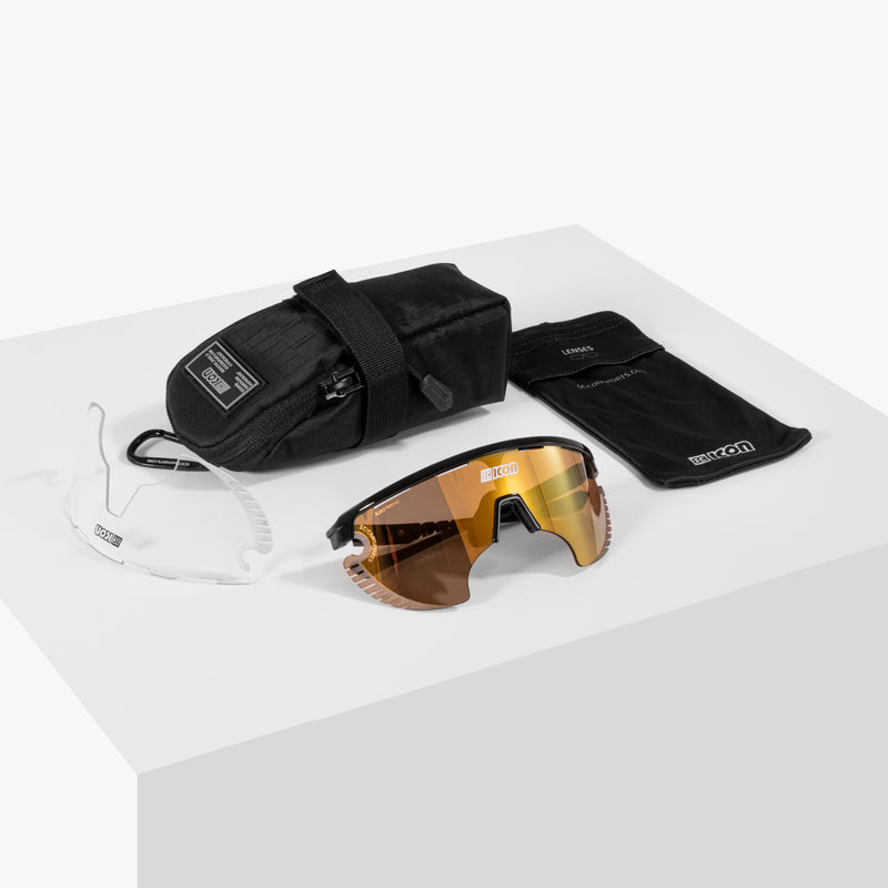 Scicon Occhiali Sportivi Aerowing Lamon Bianchi/Lente Bronzo Specchiata Qualità