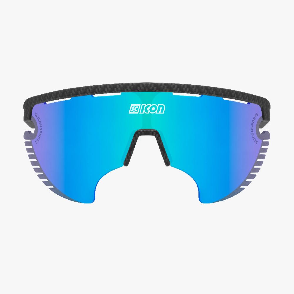 Scicon Occhiali Sportivi Aerowing Lamon Carbon/Lente Blu Specchiata Sottocosto