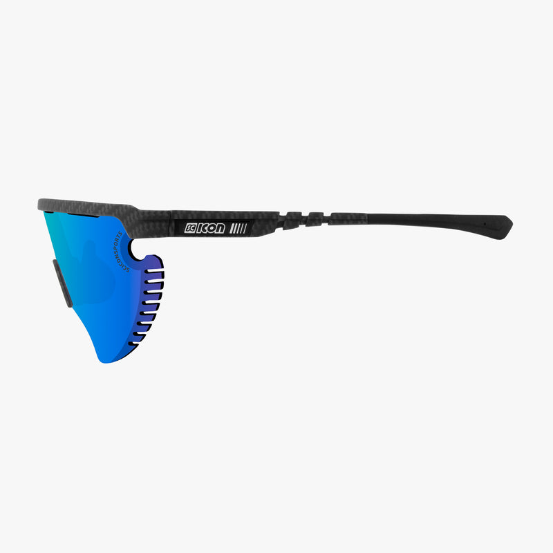 Scicon Occhiali Sportivi Aerowing Lamon Carbon/Lente Blu Specchiata Sottocosto