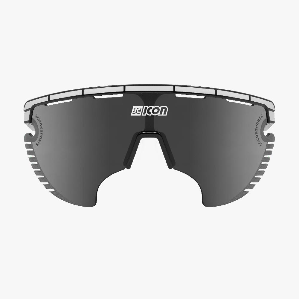 Scicon Occhiali Sportivi Aerowing Lamon Neri/Lente Argento Specchiata Novità