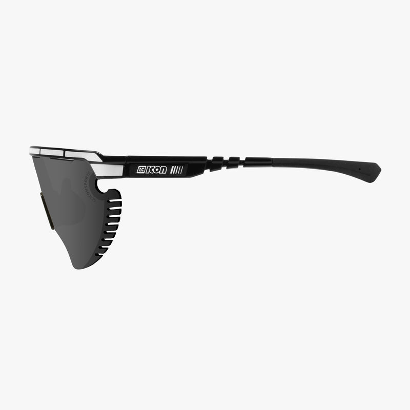 Scicon Occhiali Sportivi Aerowing Lamon Neri/Lente Argento Specchiata Novità
