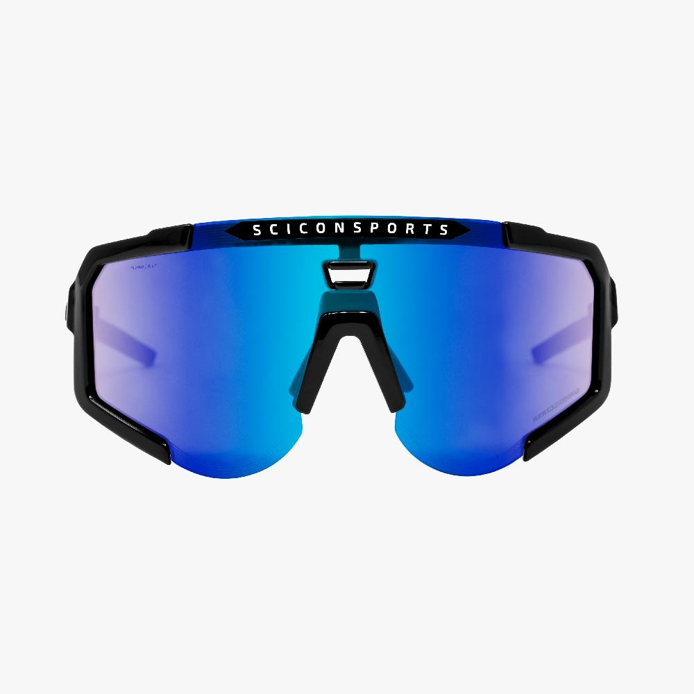 Scicon Occhiali Sportivi Aeroscope Nero/Blu Saldi