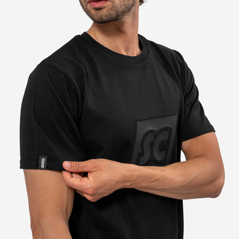 Scicon Maglietta Monogram SC Nera In Saldo