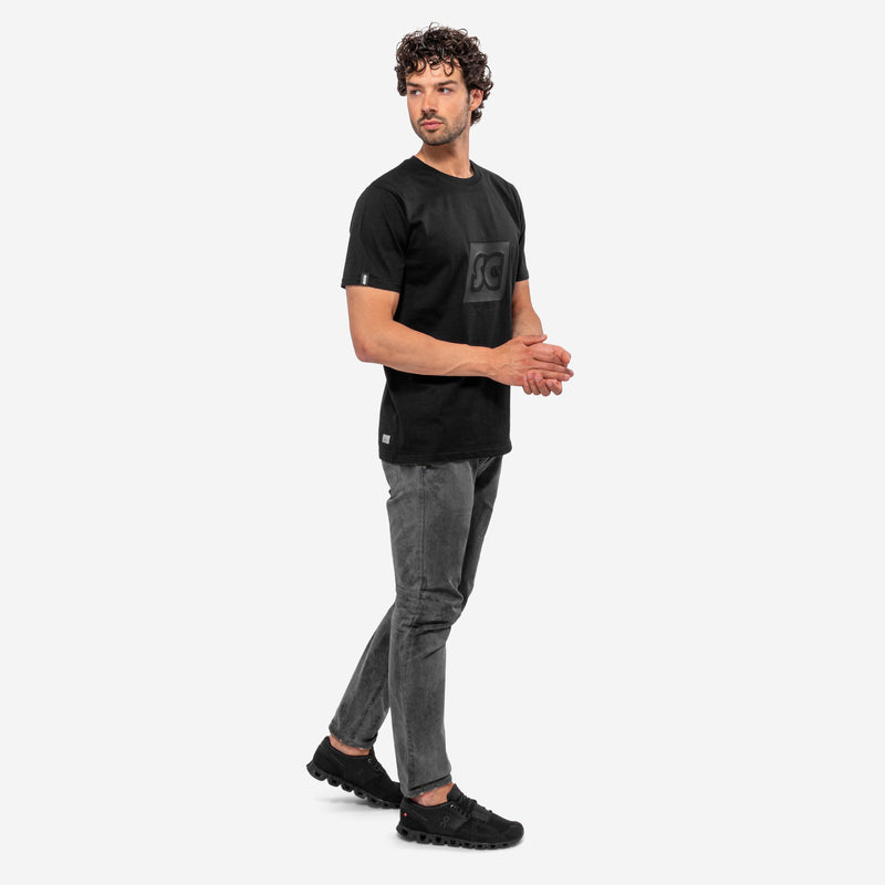 Scicon Maglietta Monogram SC Nera In Saldo